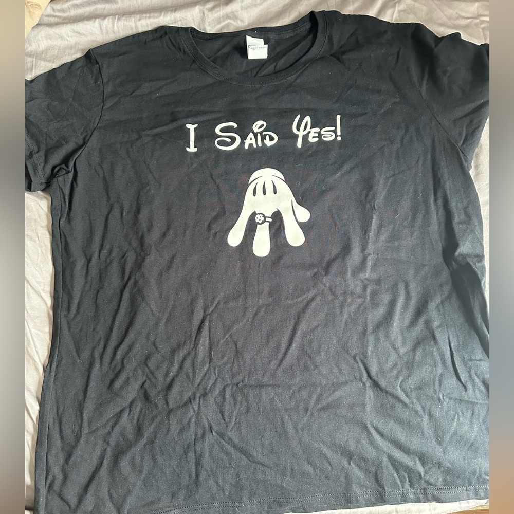 Disney engagment shirt plus size